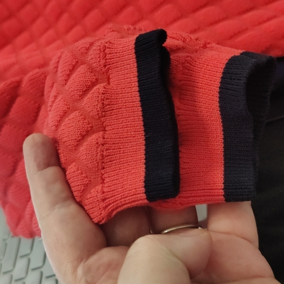 Armani Exchange Orange Quilted Sweater - Picture 8 of 9